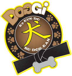 DOGGI K9-KUN-DO BU-DOG-KAN logo
