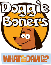 DOGGIE BONERS WHAT UP DAWG? logo