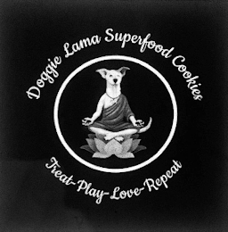DOGGIE LAMA SUPERFOOD COOKIES AND TREAT PLAY LOVE REPEAT logo