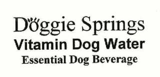 DOGGIE SPRINGS VITAMIN DOG WATER ESSENTIAL DOG BEVERAGE logo