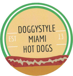 DOGGYSTYLE MIAMI HOT DOGS EST 13 logo