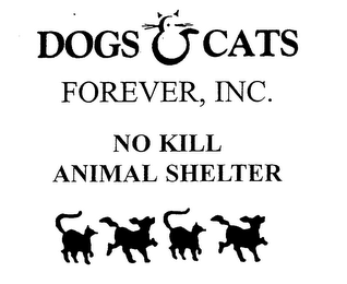 DOGS & CATS FOREVER, INC. NO KILL ANIMAL SHELTER logo