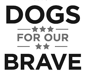 DOGS FOR OUR BRAVE logo