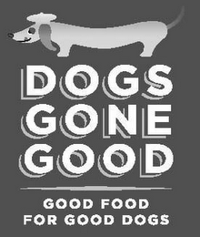 DOGS GONE GOOD GOOD FOOD FOR GOOD DOGS logo