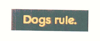 DOGS RULE. logo