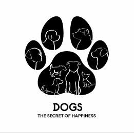 DOGS THE SECRET OF HAPPINESS logo