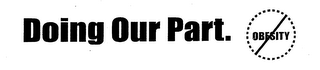 DOING OUR PART logo