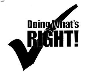 DOING WHAT'S RIGHT! logo