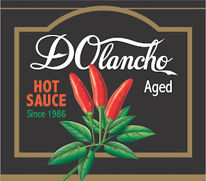 DOLANCHO HOT SAUCE SINCE 1968 AGED logo