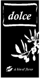 DOLCE A KISS OF FLAVOR logo