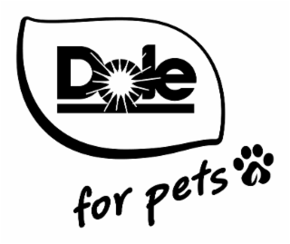 DOLE FOR PETS logo