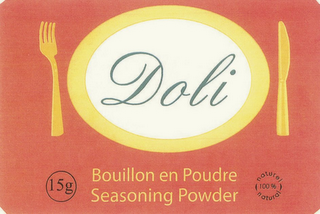 DOLI BOUILLON EN POUDRE SEASONING POWDER 15G NATUREL 100% NATURAL logo