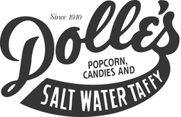 DOLLE'S POPCORN, CANDIES AND SALTWATER TAFFY SINCE 1910 logo