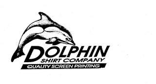 DOLPHIN SHIRT COMPANY QUALITY SCREEN PRINTING logo