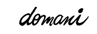 DOMANI logo