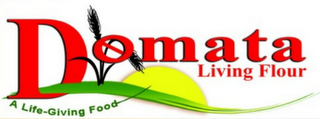 DOMATA LIVING FLOUR A LIFE-GIVING FOOD logo
