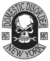 DOMESTIC DISORDER AC MC NEW YORK logo