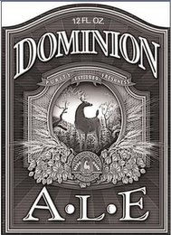 DOMINION ALE 12 FL OZ PURITY EST.1989 FRESHNESS OLD DOMINION logo