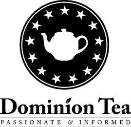 DOMINION TEA PASSIONATE & INFORMED logo
