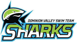 DOMINION VALLEY SWIM TEAM SHARKS logo