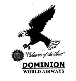 DOMINION WORLD AIRWAYS, INC. CHASERS OF THE SUN logo