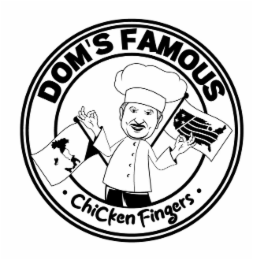 DOM'S FAMOUS • CHICKEN FINGERS • logo
