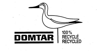 DOMTAR 100% RECYCLE RECYCLED logo