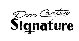 DON CARTER SIGNATURE logo