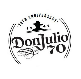 DON JULIO 70 1942 70TH ANNIVERSARY logo