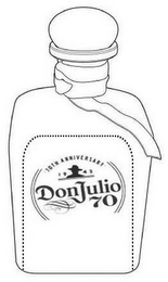 DON JULIO 70 1942 70TH ANNIVERSARY logo