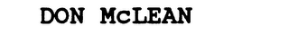 DON MCLEAN logo