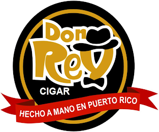 DON REY CIGAR HECHO A MANO EN PUERTO RICO logo