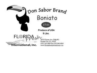 DON SABOR BRAND BONIATO FLORIDA FRESH INTERNATIONAL, INC. logo
