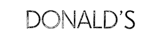 DONALD'S logo