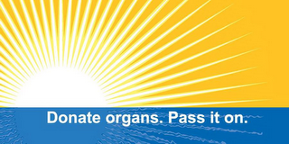 DONATE ORGANS. PASS IT ON. logo