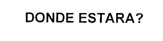 DONDE ESTARA? logo