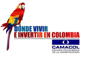 DONDE VIVIR E INVERTIR EN COLOMBIA CAMACOL CÁMARA COLOMBIANA DE LA CONSTRUCCIÓN logo