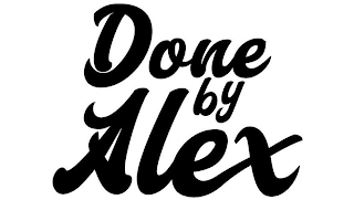 DONE BY ALEX logo