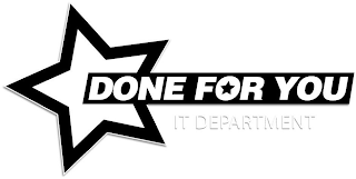 DONE FOR YOU IT DEPARTMENT logo