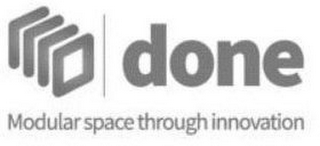 DONE MODULAR SPACE THROUGH INNOVATION logo