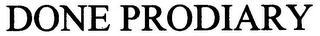 DONE PRODIARY logo