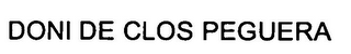 DONI DE CLOS PEGUERA logo