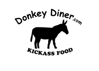 DONKEY DINER.COM KICK ASS FOOD logo