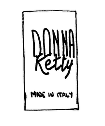 DONNA KETTY MADE IN ITALY logo