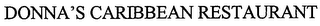 DONNA'S CARIBBEAN RESTAURANT & DESIGN logo