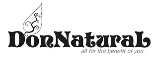 DONNATURAL ALL FOR THE BENEFIT OF YOU logo