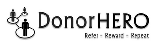DONORHERO REFER - REWARD - REPEAT logo