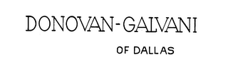 DONOVAN-GALVANI OF DALLAS logo