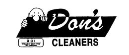 DON'S CLEANERS DCI EXCLUSIVE ODOR FREE DRY CLEANING logo