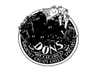 DON'S DELICIOUS GOURMET CREAM CHEESE SPREADS logo